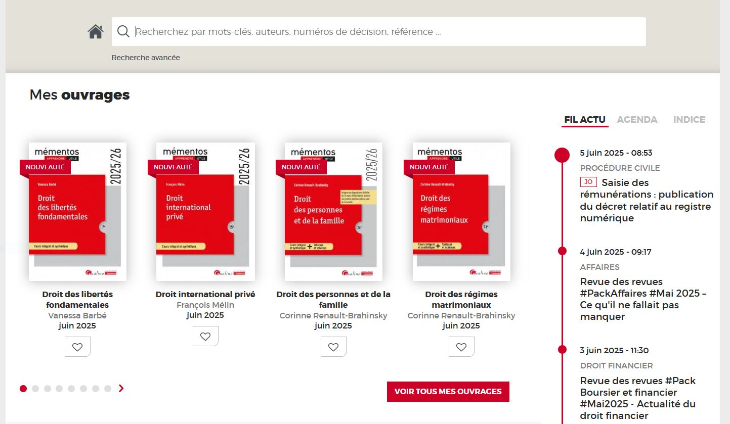 Ebooks Mementos et Carrés rouges de Lextenso